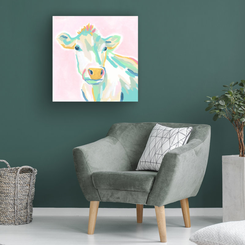 "Pop Pasture II" sur toile, H 24 po x l 24 po