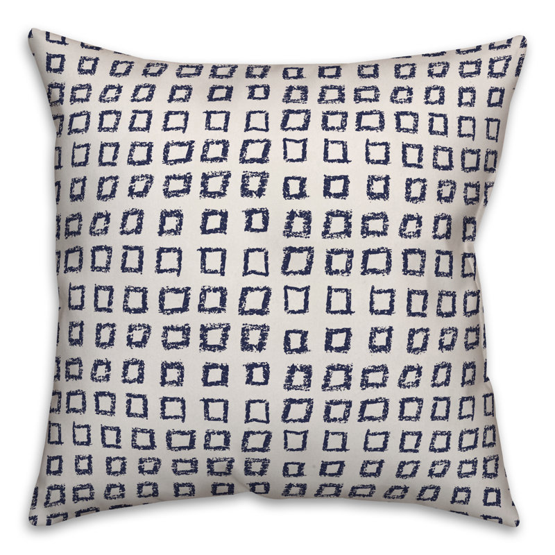 Coussin décoratif , Bleu marine, 20 po x 20 po