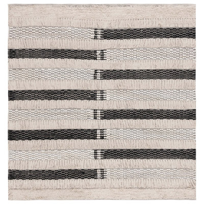 Jessen Hand Woven Cotton Striped Area Rug