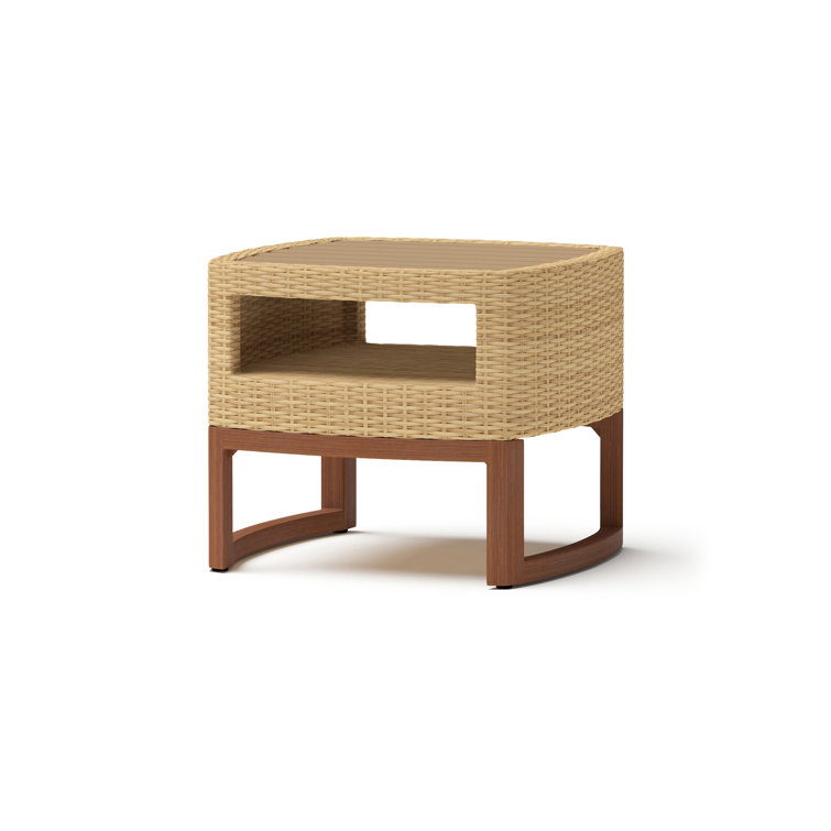 Tullio Square Wicker Outdoor Side Table