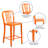 Indoor/Outdoor Commercial Grade Metal Modern Barstools (Set of 2) by Flash Furniture-2018702043-2072328338