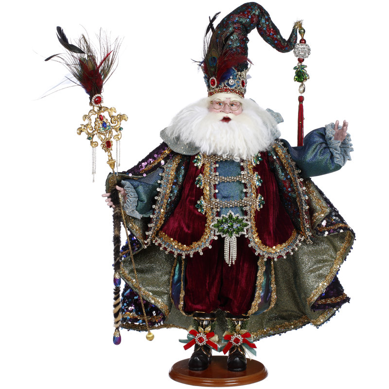 Peacock Jewel Santa - 26 Inches