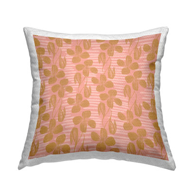 Floral Outdoor Throw Pillow