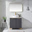 Meuble-lavabo simple 30 po avec lavabo en céramique