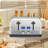 Toaster 4 Slice, LCD Display, 6 Shade Settings, 1.5'' Wide Slots Toaster,1500W-104322277