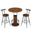 Ensemble de table de bar et tabourets 3 pièces avec rangement-355661701-355661699