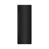 ZLINE 30 in. 16.7 cu. ft. Column Refrigerator in White Matte with Graphite Gray Interior