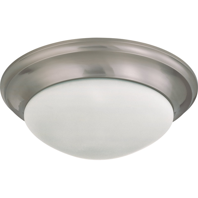 Kampsville Glass Flush Mount, 6" H x 17" W / No