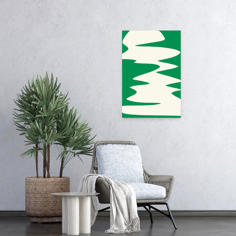 Minimalist Christmas Tree Abstract Minimalist Modern Christmas Tree Forest Landscape Wall Art Print 1 Piece Wrapped Canvas Wall Art