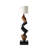Italian Style Paulownia Wood and Linen Floor Lamp