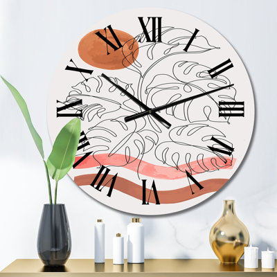 Horloge murale surdimensionnée