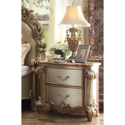 Table de chevet 2 tiroirs en bois