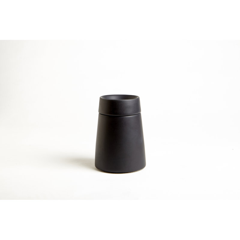 Ditmir Ceramic / Porcelain Bathroom Storage Container, Black