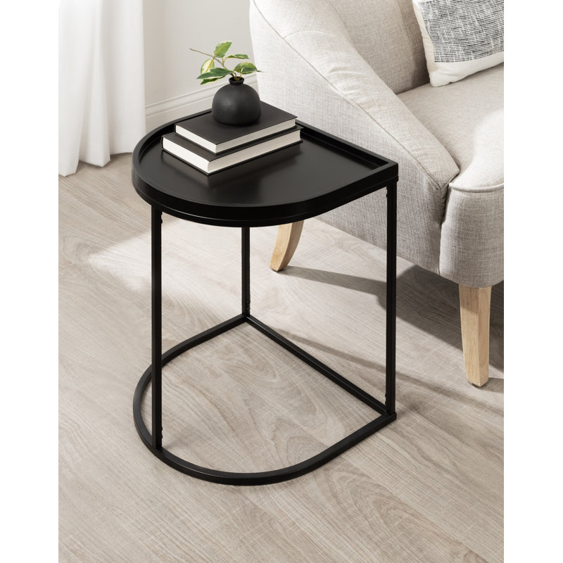 Table de bout Dunnigan, Noir, Noir