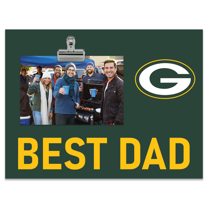 Green Bay Packers Bright Line - Best Dad Clip Frame