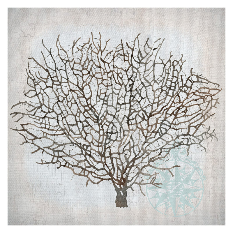 Nautical Coral Crop - reproduction sur toile tendue