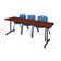 Kobe T-Base Training Seminar Table, 2 M Stack Chairs