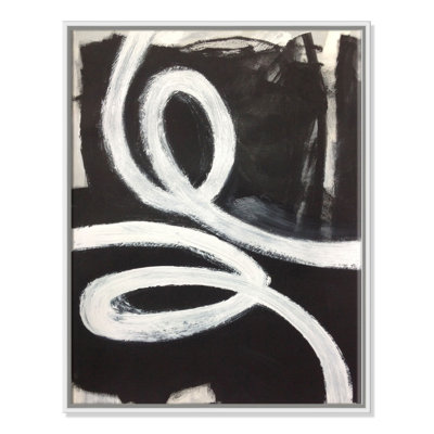 Hendrix "White Swirly Swirls 1" Print