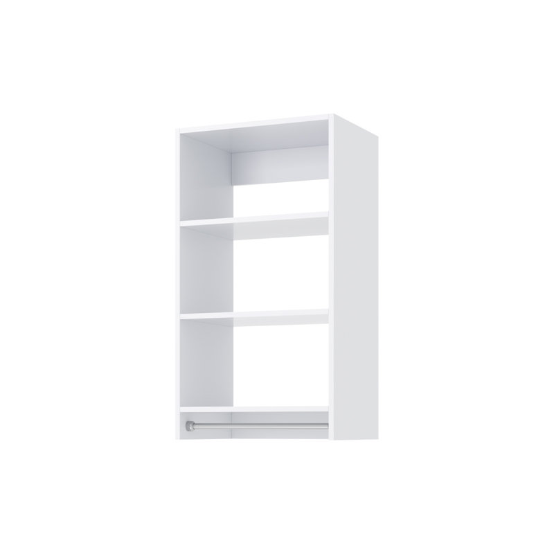 Medium Hanging Unit in White, 36" H x 19.5"  W x 14" D