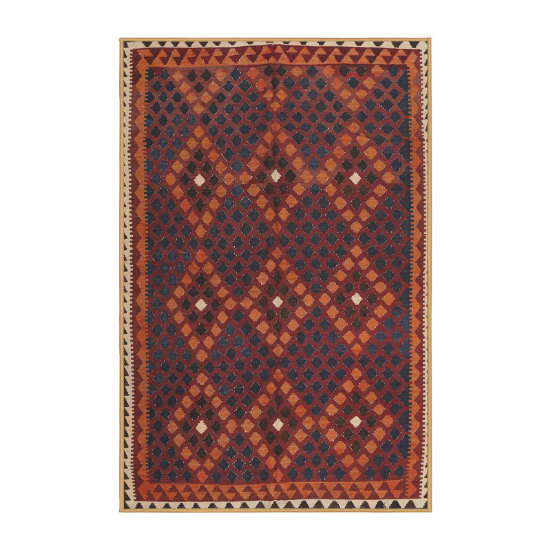 Tapis orange / brun Alderwood, Rectangle 2 pi x 5 pi