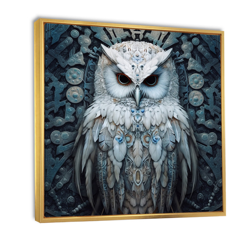 Epperly sur toile, Cadre flottant doré, H 16 po x l 16 po x P 1 po