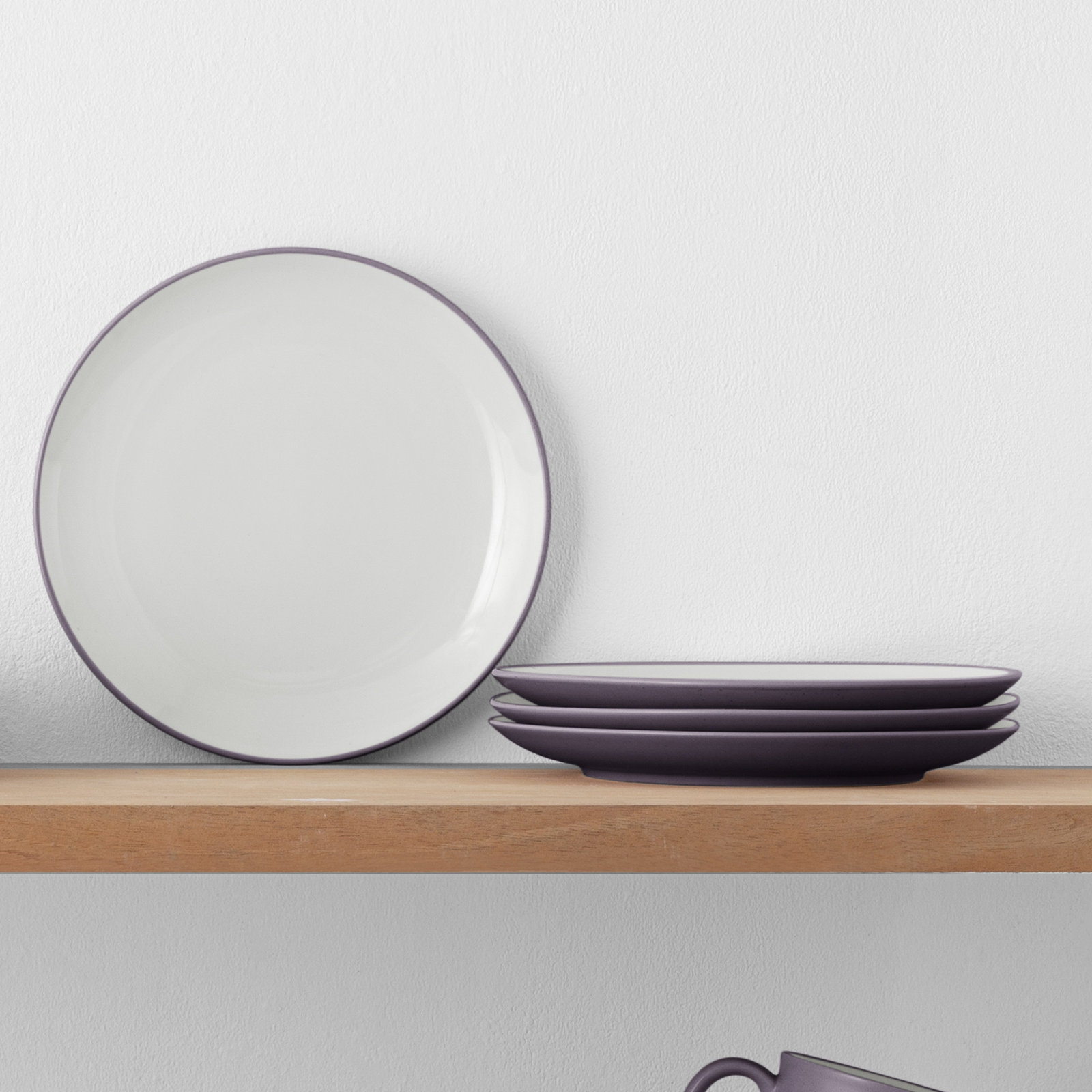 Noritake Colorwave Coupe Salad Plates, 8-1/4", Plum