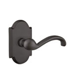 Teton Wave/Drop Privacy (Bed & Bath) Door Lever with Arch Rosette