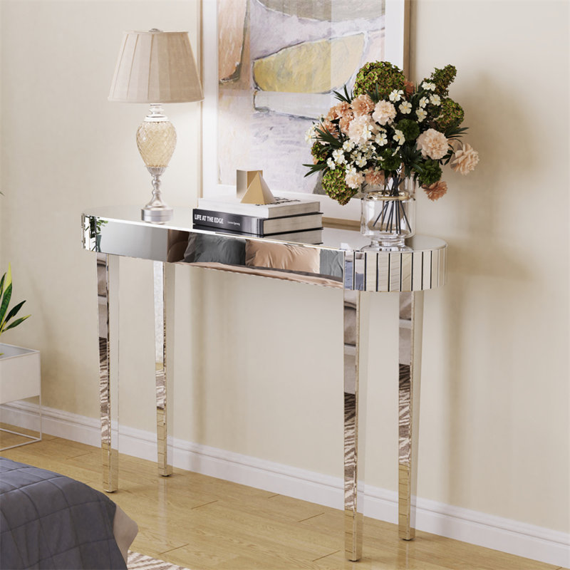 Aadan 120cm Glass Console Table