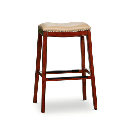 Tabouret de bar 30 po couleur cerise, siège os