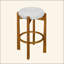 Tabouret de bar d'intérieur en bois rembourré, ensemble de 2-121061960-121061958
