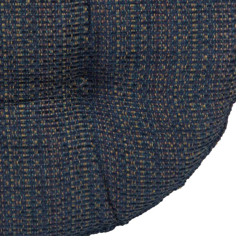 Non-Slip Textured Barstool Seat Cushion, 14-Inches Round, Navy Blue
