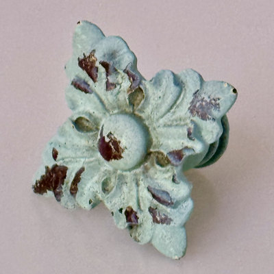 Florette Knob in Vintage Verdigris finish (SET OF 4)