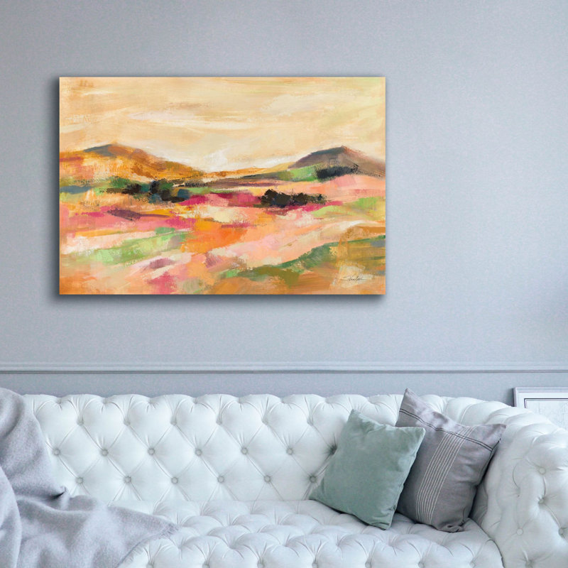  «California Bloom» par Silvia Vassileva, art mural sur toile, 60 po x 40 po, H 40 po x l 60 po