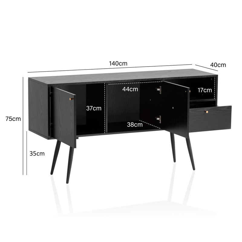 Linneus 140cm Sideboard