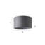Drum Velvet Pendant Shade ( Screw On )-619335848-664550216