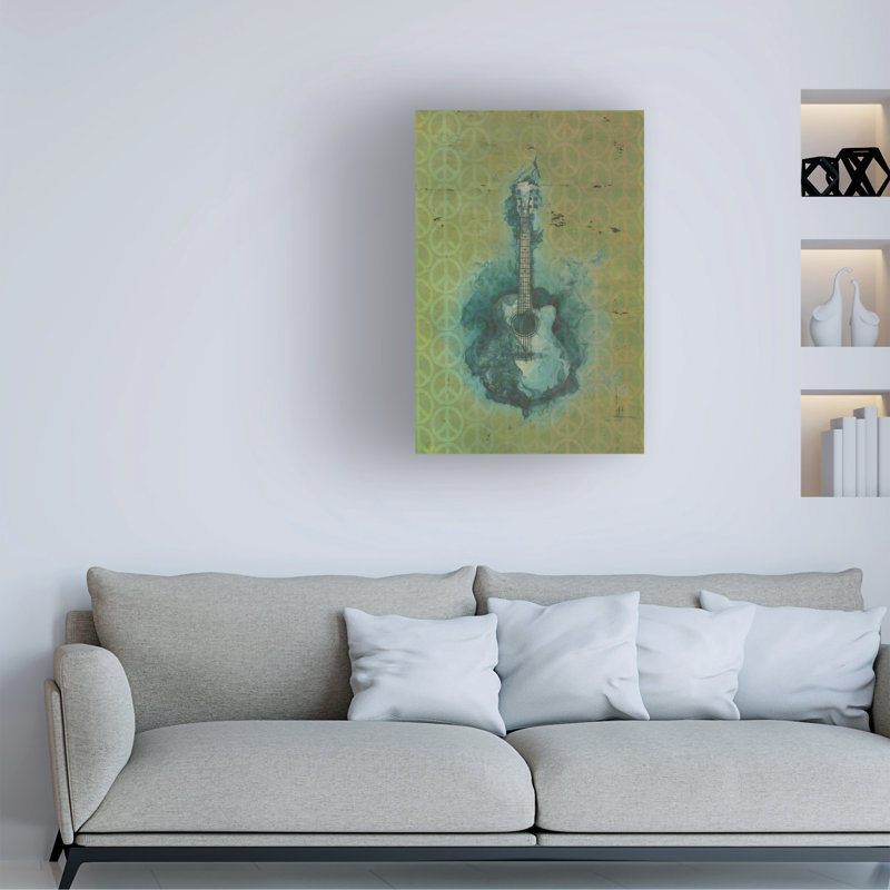 Art sur toile Marcus Jules Peace, H 12 po x l 19 po