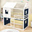 Structure de lit en bois pour tente de jeu avec toit-1578045426-1578045433