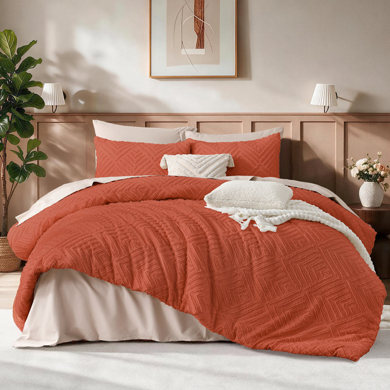 Ensemble d'édredon pour lit double kaki Andency avec draps - Ensembles de literie capitonnés 7 pièces Boho, Kaki