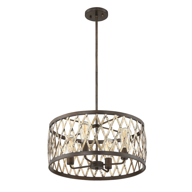Lustree tambour 4 lumières unique Anakin