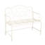 Banc de jardin Sunnydaze - blanc