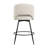 26" H Swivel Metal Bar Stool with Back Pillow-1029437170-1028535463