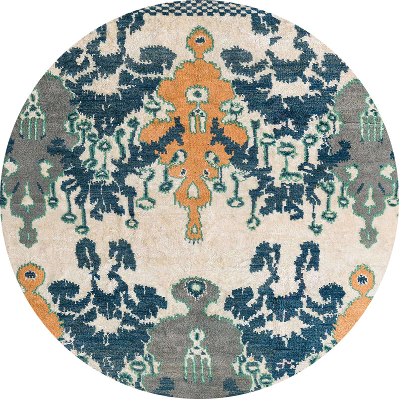 Tapis abstrait moderne 5231, Rond 8 pi