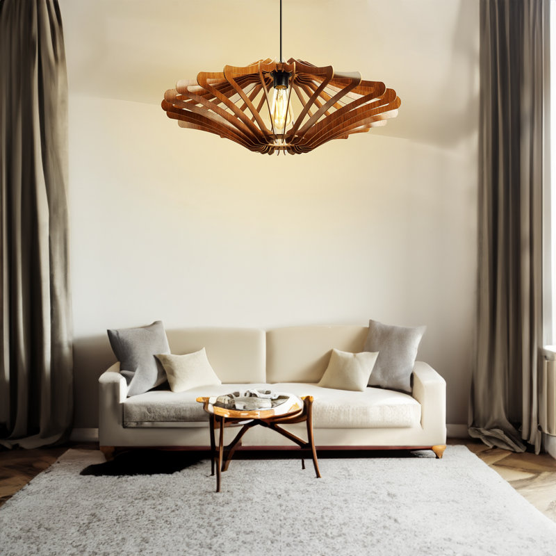 Lustre Johandry, H 7,5 po x l 18,5 po x P 18,5 po