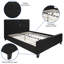 Lit plateforme tapissier capitonné à profil bas Konen-29332052-29332054
