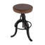 Knight Swivel Upholstered Bar Stool with Metal Frame