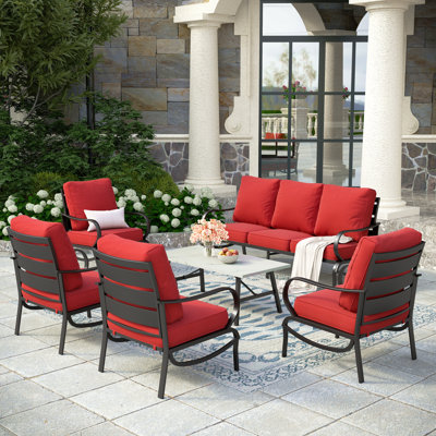 Tapasi 7 - Person Outdoor Seating Group with Cushions