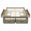 Lit plateforme avec 6 tiroirs de rangement-91685154
