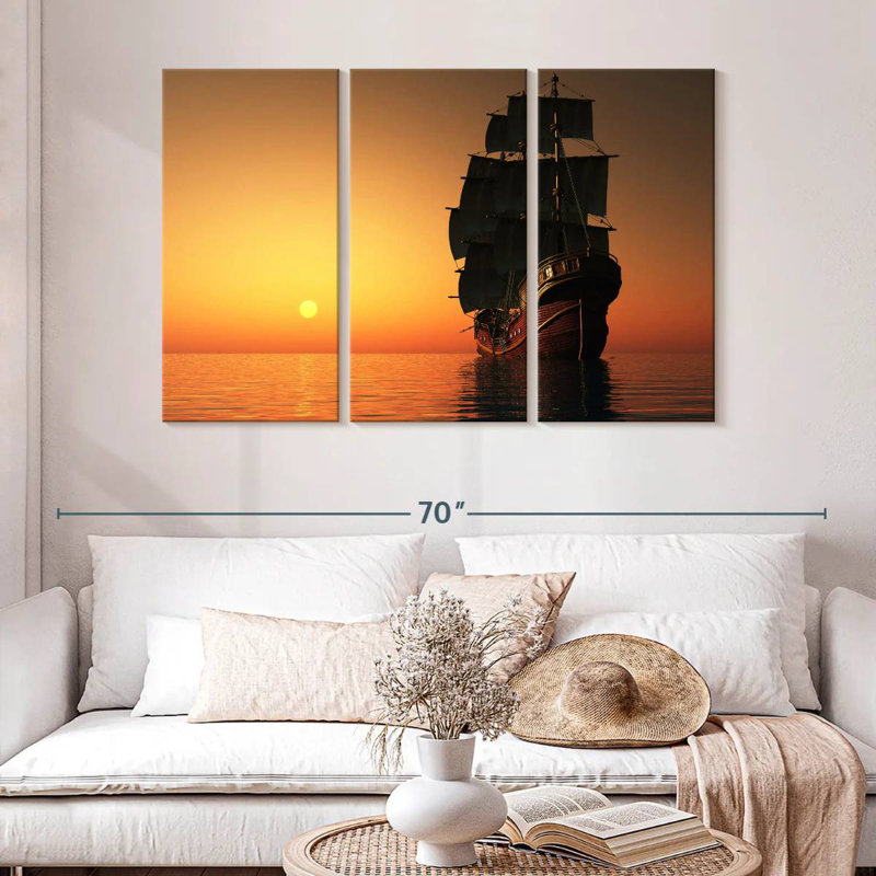 Mehar Old Merchant Ship, 32" H x 50" W