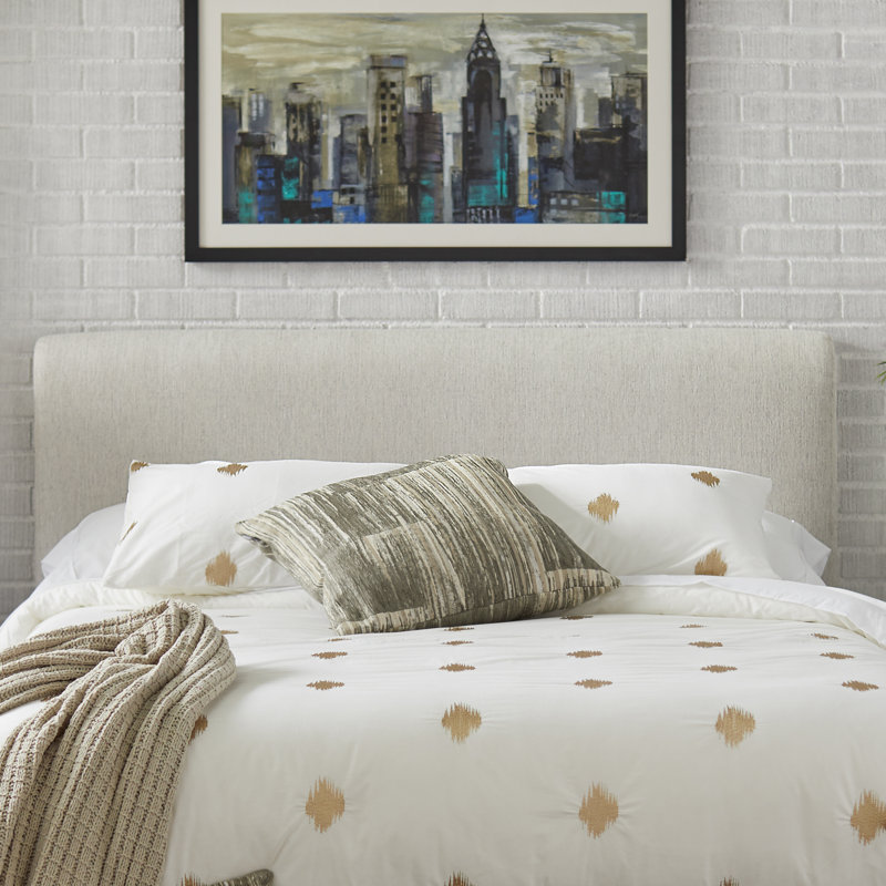 Magaw Upholstered Headboard, Cream