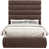 Tissu chenille brun